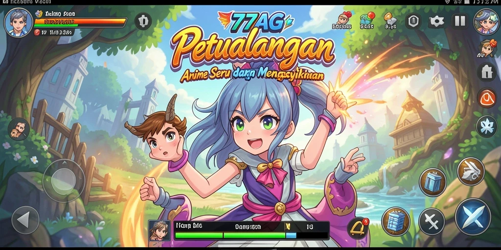 Tampilan gameplay yang mendebarkan dari 77AG dengan karakter Anime favorit.