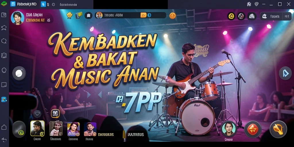 Tampilan gameplay menarik dari 77RP yang penuh musik.