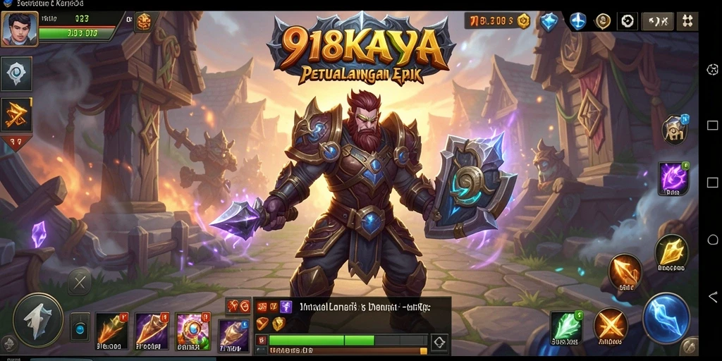Tangkapan layar menampilkan pertarungan epik di 918KAYA.
