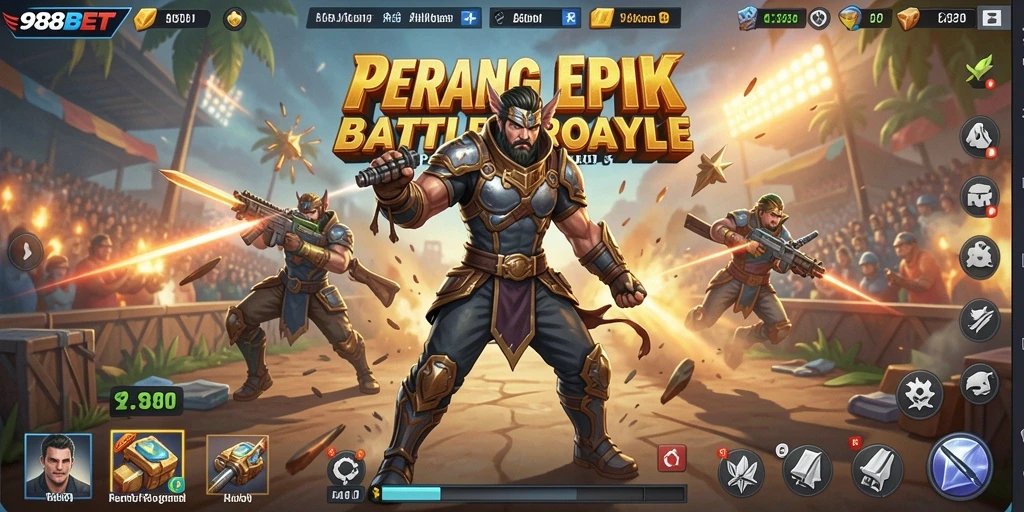 Menampilkan aksi seru dalam pertempuran di 988BET.