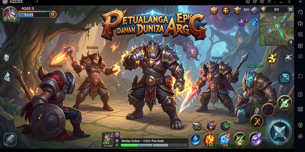 Gameplay epik dari ASG55 dalam arena ARPG.
