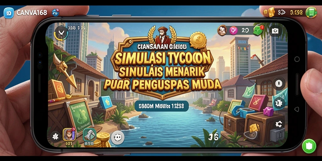 Screenshot gameplay CANVA168 menampilkan pengalaman Tycoon yang seru dan strategis.