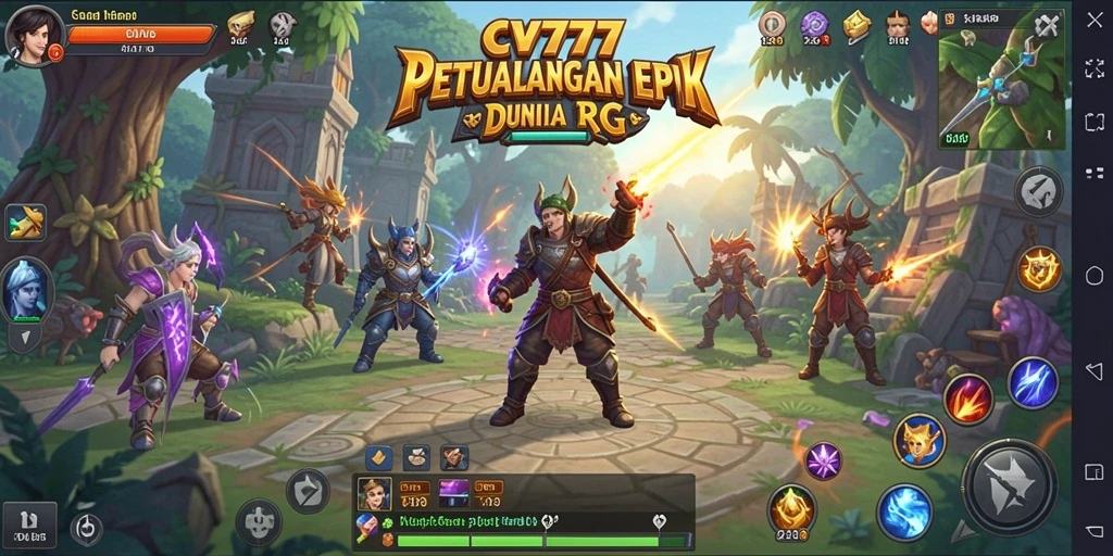 Tampilan gameplay RPG yang menakjubkan dari CV777.