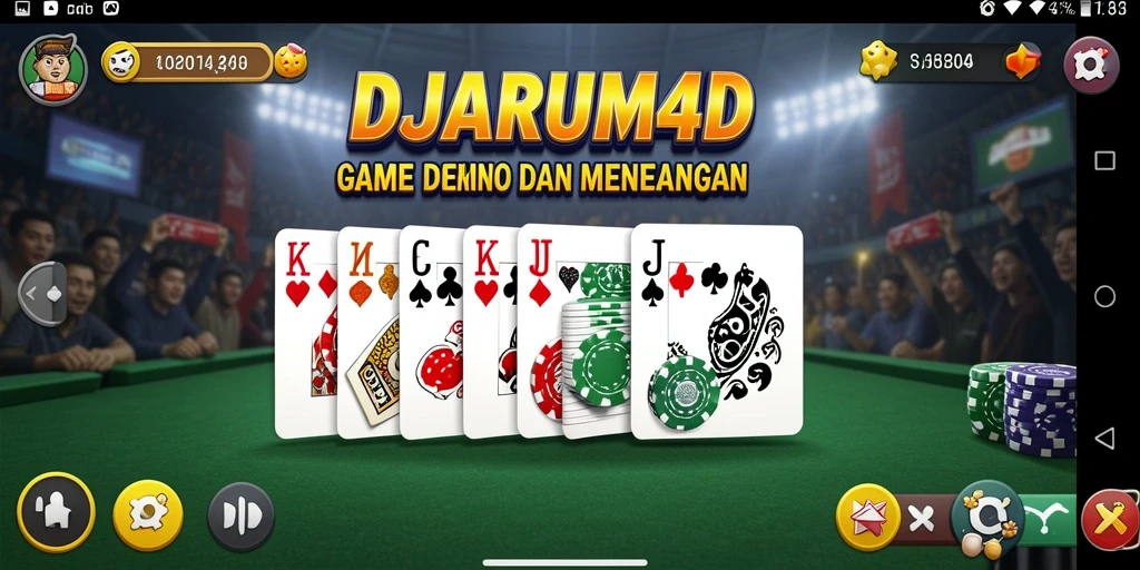 Gameplay seru DJARUM4D saat bermain Domino dengan pemain lain.