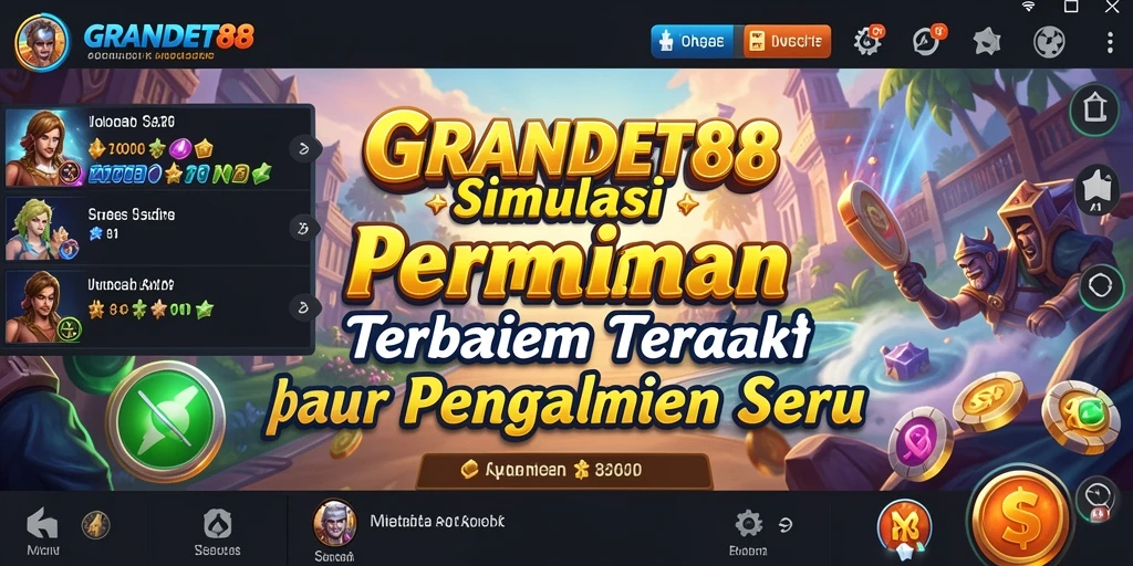 Tampilan gameplay seru dari GRANDBET88 yang menampilkan interaksi pemain.