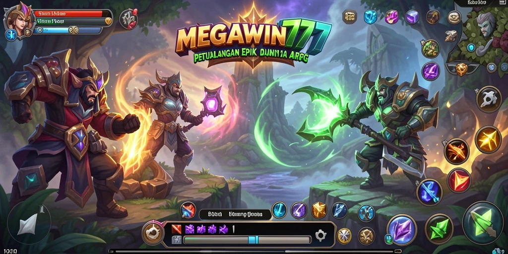 Tampilan gameplay seru di dunia ARPG MEGAWIN777.