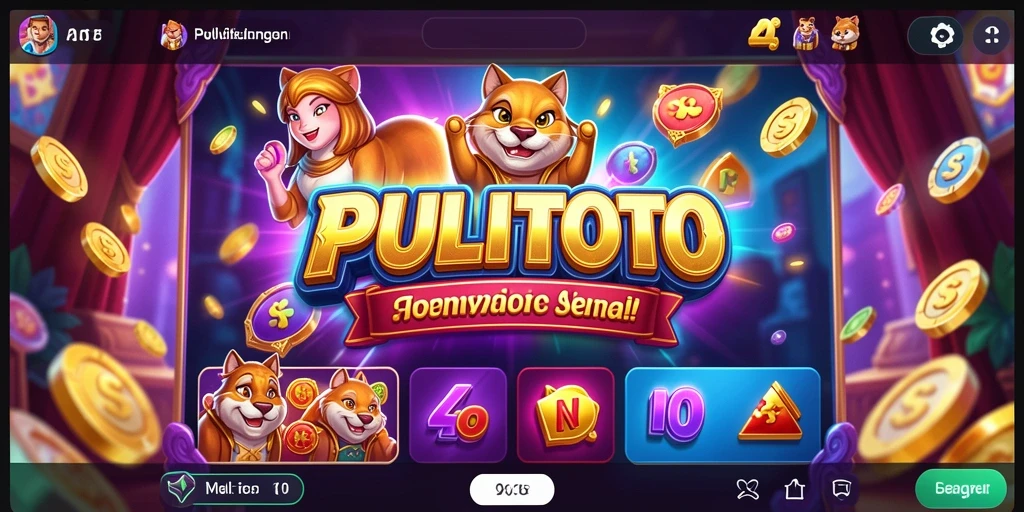 Screenshot utama PULITOTO menampilkan gameplay Slot yang mendebarkan.