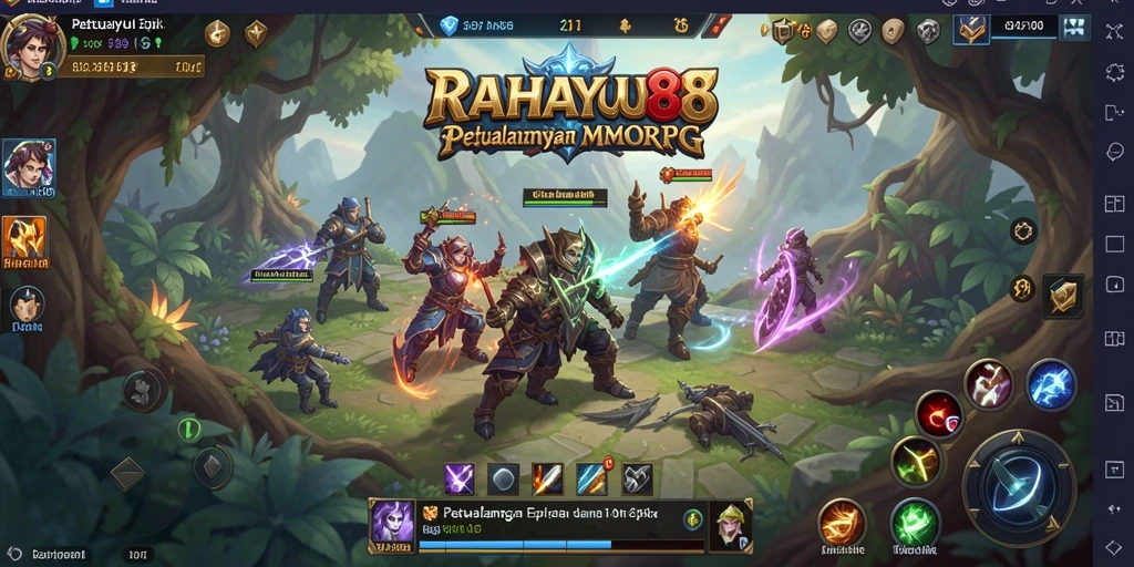 Screenshot gameplay RAHAYU88 menampilkan petualangan seru di dunia fantasi.