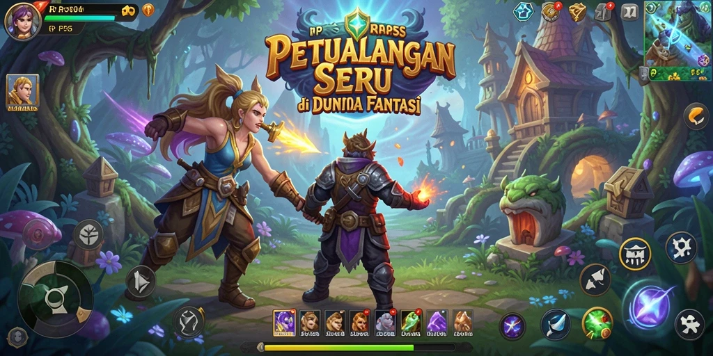 Tampilan gameplay seru di RP55 yang penuh dengan petualangan.