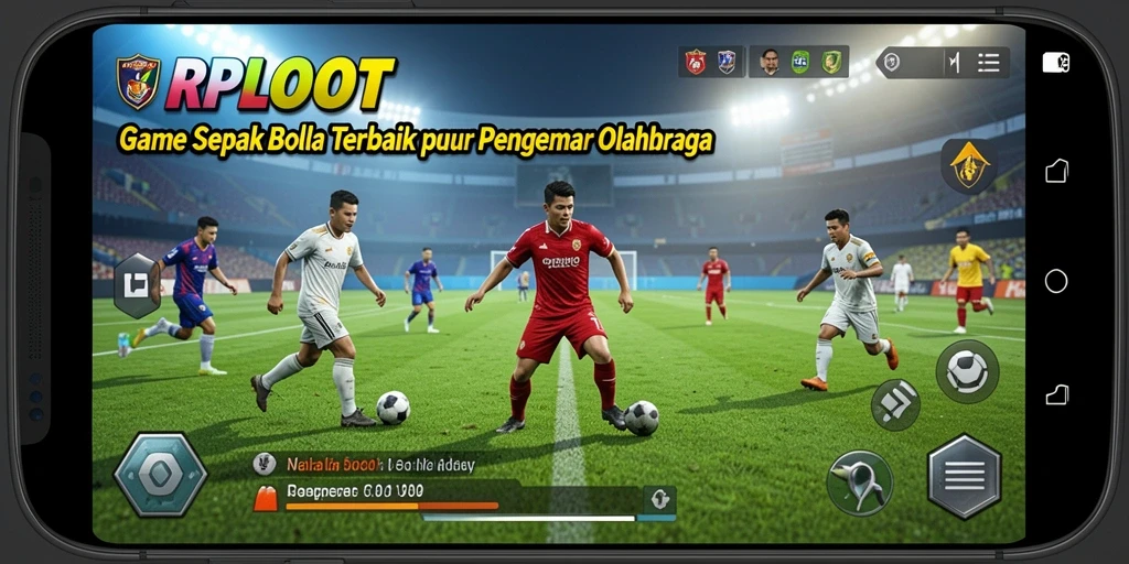 Gameplay mendebarkan dari RPLOOT yang penuh aksi sepak bola.
