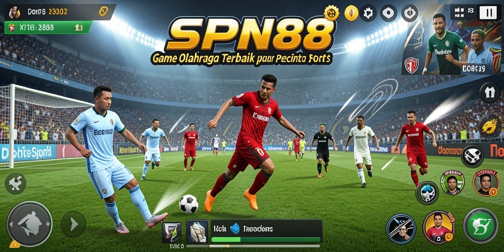 Screenshot SPN88 menampilkan gameplay olahraga yang intens dan seru.