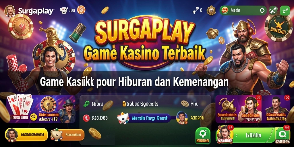 Tampilan menarik dari gameplay Kasino SURGAPLAY.