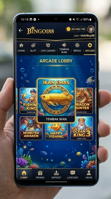 Ilustrasi berbagai kategori aplikasi yang tersedia di bingo188.